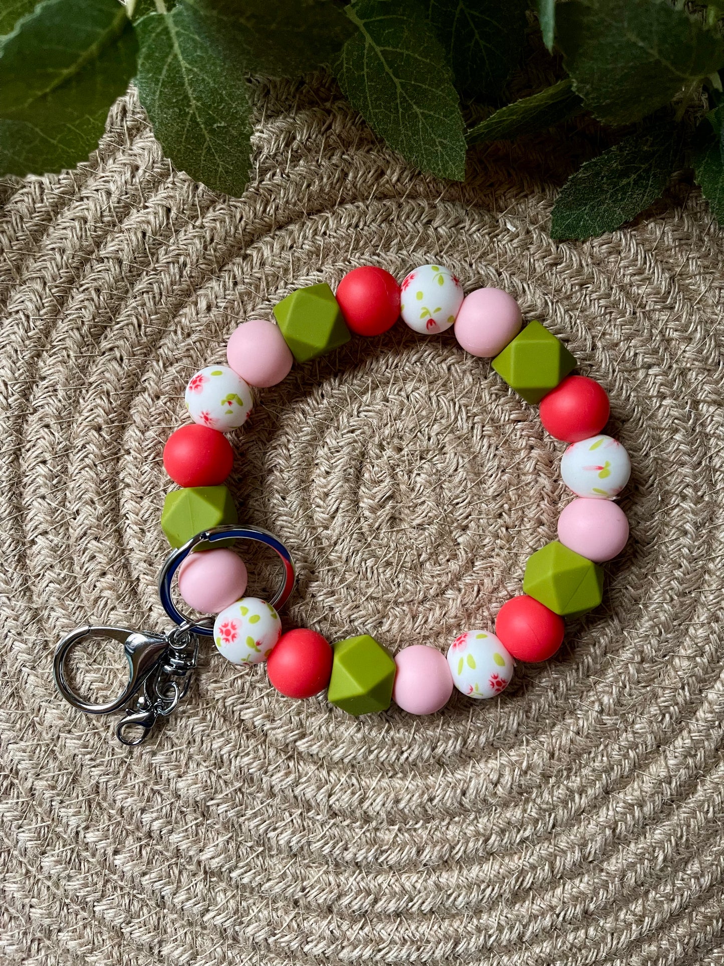 Red Blossom Wristlet